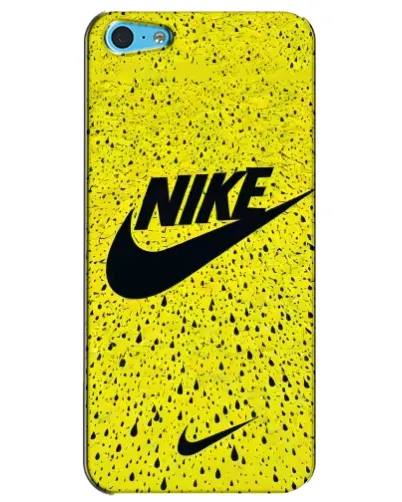 Чохол для iPhone 5c з картинкою «Жовтий текстурний Nike»