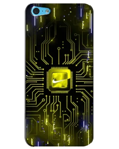Чохол для iPhone 5c з картинкою «Nike — золота іскра»