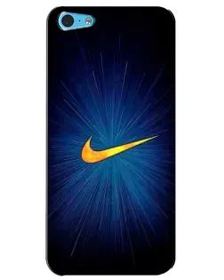 Чехол для iPhone 5c с картинкой «Синий пульс Nike»