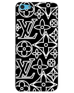 Чохол для iPhone 5c з картинкою «Чорно-білий візерунок LV» Чохол для iPhone 5c з картинкою «Чорно-білий візерунок LV»
