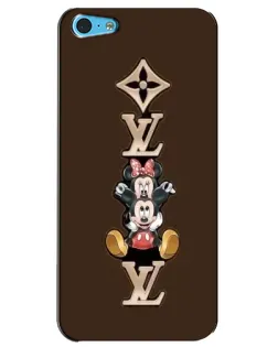 Чохол для iPhone 5c з картинкою «LV та Міккі Маус»