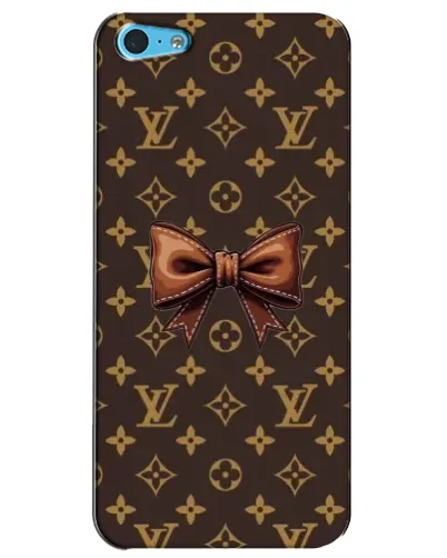 Чохол для iPhone 5c з картинкою «LV з бантом»