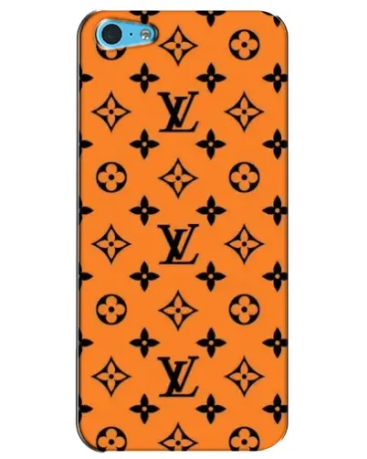 Чохол для iPhone 5c з картинкою «Помаранчевий стиль LV»