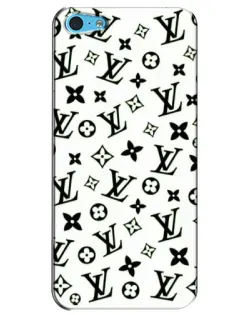 Чохол для iPhone 5c з картинкою «Монохромний хаос LV»