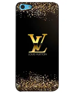 Чохол для iPhone 5c з картинкою «LV — золоті іскри»