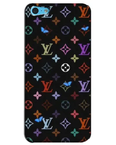 Чохол для iPhone 5c з картинкою «Кольорова монограма LV»