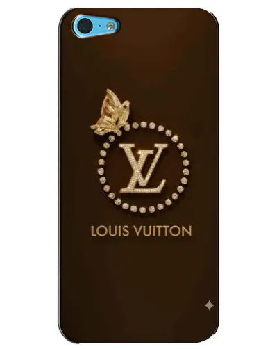 Чохол для iPhone 5c з картинкою «LV — золота печатка»