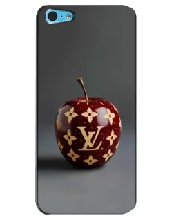 Чохол для iPhone 5c з картинкою «Червоне яблуко LV»
