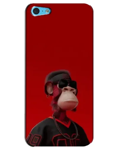 Чохол для iPhone 5c з картинкою «Bored Ape в червоному»