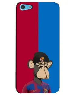 Чохол для iPhone 5c з картинкою «Bored Ape — фанат Барси»