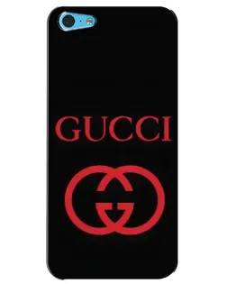 Чохол для iPhone 5c з картинкою «Gucci — червоний логотип»