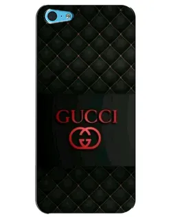 Чохол для iPhone 5c з картинкою «Gucci — стьобаний чорний»