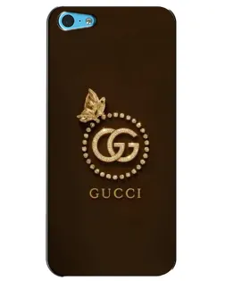 Чохол для iPhone 5c з картинкою «Gucci — золотий метелик»