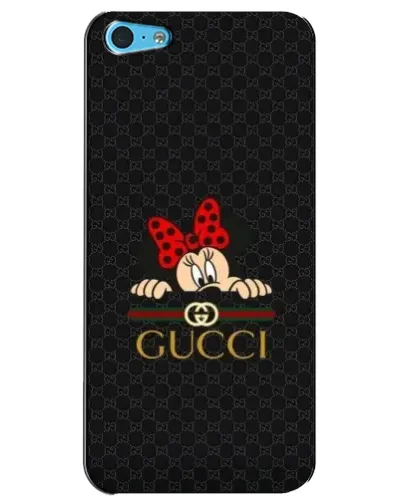 Чохол для iPhone 5c з картинкою «Мінні Маус Gucci — чорний»
