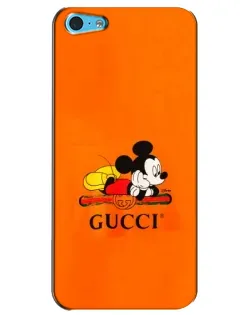Чохол для iPhone 5c з картинкою «Міккі Маус Gucci — помаранч»