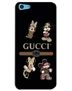 Чохол для iPhone 5c з картинкою «Gucci — герої Disney та монограма»