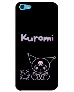 Чохол для iPhone 5c з картинкою «Kuromi — чорний мінімалізм» Чохол для iPhone 5c з картинкою «Kuromi — чорний мінімалізм»