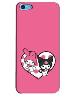 Чохол для iPhone 5c з картинкою «Kuromi та My Melody» Чохол для iPhone 5c з картинкою «Kuromi та My Melody»