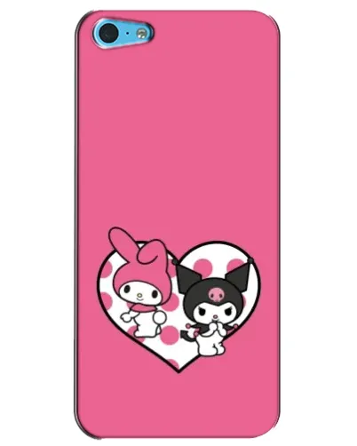 Чохол для iPhone 5c з картинкою «Kuromi та My Melody» Чохол для iPhone 5c з картинкою «Kuromi та My Melody»