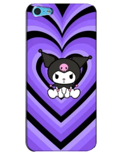 Чохол для iPhone 5c з картинкою «Kuromi та фіолетові серця» Чохол для iPhone 5c з картинкою «Kuromi та фіолетові серця»