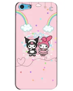 Чохол для iPhone 5c з картинкою «My Melody та Kuromi» Чохол для iPhone 5c з картинкою «My Melody та Kuromi»