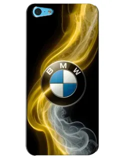 Чохол для iPhone 5c з картинкою «Золотистий дим BMW»