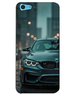 Чохол для iPhone 5c з картинкою «BMW у вогнях міста»