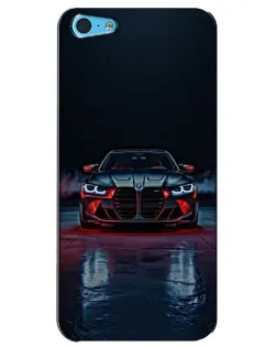Чохол для iPhone 5c з картинкою «BMW на мокрій дорозі»