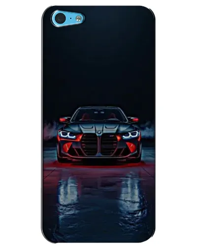 Чохол для iPhone 5c з картинкою «BMW на мокрій дорозі»