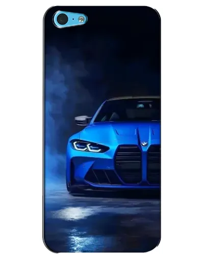 Чохол для iPhone 5c з картинкою «Блакитна BMW M4»