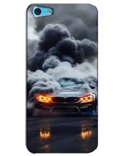 Чохол для iPhone 5c з картинкою «BMW у диму»