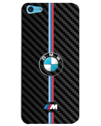 Чохол для iPhone 5c з картинкою «Емблема BMW та карбон»