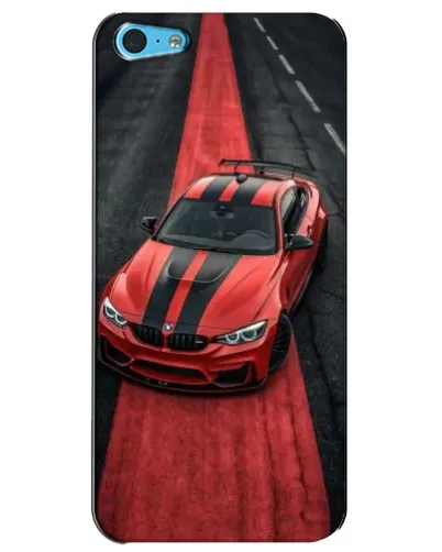 Чохол для iPhone 5c з картинкою «BMW на червоній доріжці»