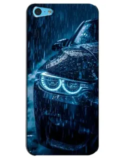 Чехол для iPhone 5c с картинкой «BMW под дождем»