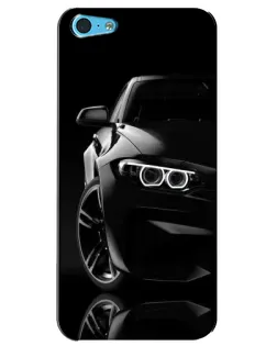 Чехол для iPhone 5c с картинкой «Черная BMW — профиль»