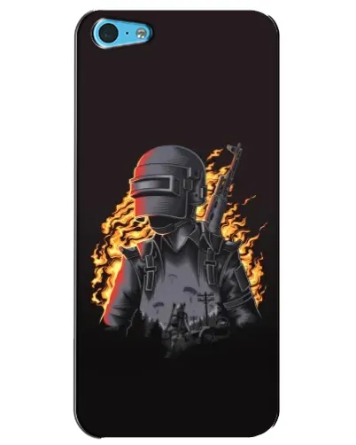 Чехол для iPhone 5c с картинкой «PUBG — огненный силуэт» Чехол для iPhone 5c с картинкой «PUBG — огненный силуэт»