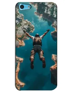 Чехол для iPhone 5c с картинкой «PUBG — свободное падение»