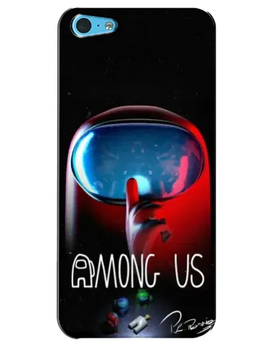 Чохол для iPhone 5c з картинкою «Червоний імпостер — макро»