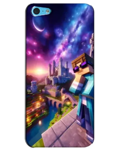 Чехол для iPhone 5c с картинкой «Стив и космос» Чехол для iPhone 5c с картинкой «Стив и космос»