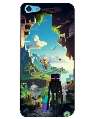 Чехол для iPhone 5c с картинкой «Эндермен в лесу» Чехол для iPhone 5c с картинкой «Эндермен в лесу»