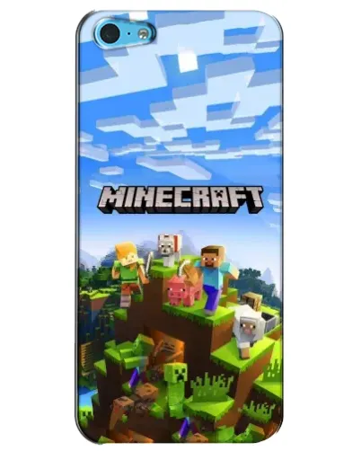 Чехол для iPhone 5c с картинкой «Minecraft классический мир» Чехол для iPhone 5c с картинкой «Minecraft классический мир»