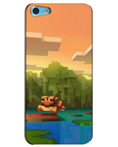 Чехол для iPhone 5c с картинкой «Майнкрафт закат солнца» Чехол для iPhone 5c с картинкой «Майнкрафт закат солнца»