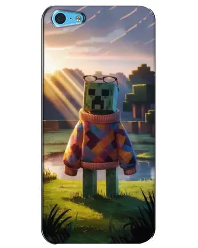 Чехол для iPhone 5c с картинкой «Крипер в свитере» Чехол для iPhone 5c с картинкой «Крипер в свитере»
