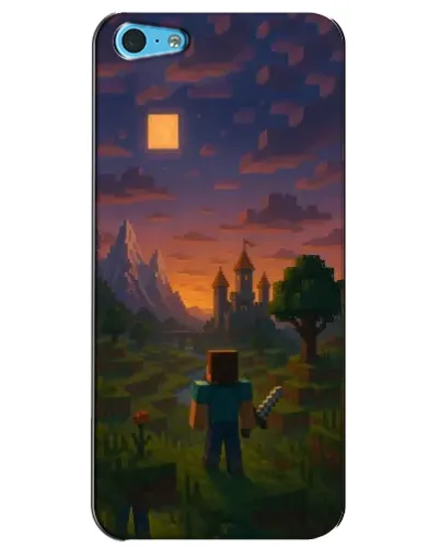 Чехол для iPhone 5c с картинкой «Стив у башни» Чехол для iPhone 5c с картинкой «Стив у башни»