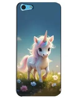 Чохол для iPhone 5c з картинкою «Єдиноріг на галявині» Чохол для iPhone 5c з картинкою «Єдиноріг на галявині»