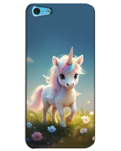 Чохол для iPhone 5c з картинкою «Єдиноріг на галявині»