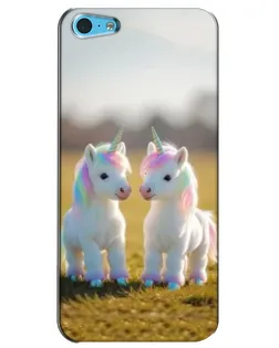 Чохол для iPhone 5c з картинкою «Пара єдинорогів»
