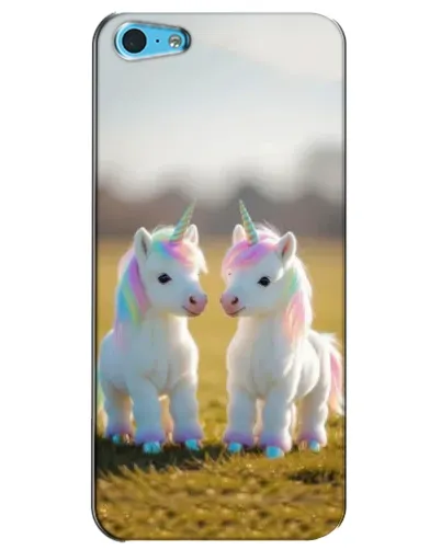 Чохол для iPhone 5c з картинкою «Пара єдинорогів»