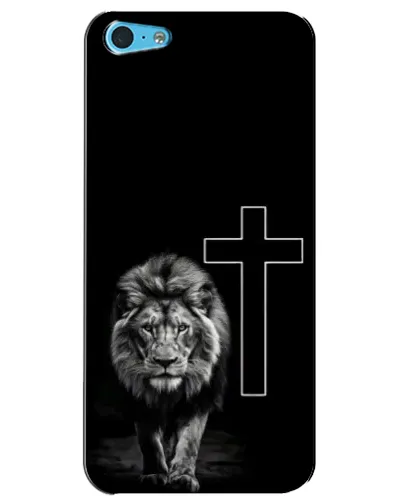 Чохол для iPhone 5c з картинкою «Лев та Хрест»