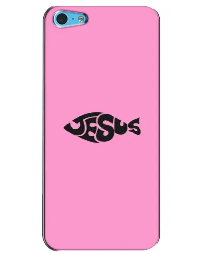 Чохол для iPhone 5c з картинкою «Рожевий символ Jesus»
